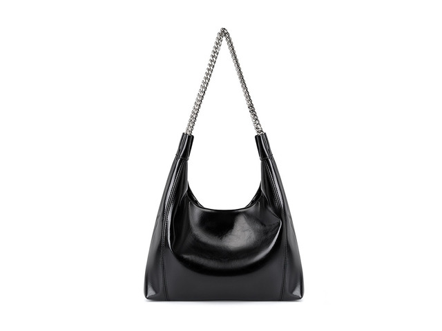 Women Genuine Leather Cute Tote Handbags Crossbody Bag Black
