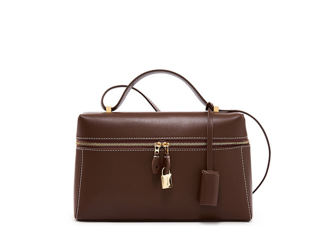 Genuine Leather Womens Evening Handbag Stylish Shoulder Bag Purse for Christmas Wedding Party Brown