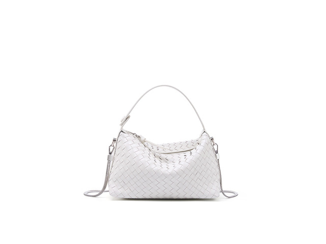 Genuine Leather Women's Evening Handbags White