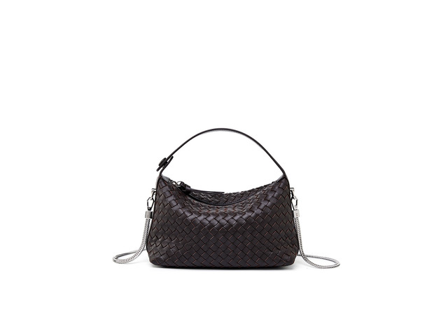 Genuine Leather Women's Evening Handbags Brown