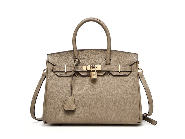 Genuine Leather Womens Crossbody Handbags and Purses Grey
