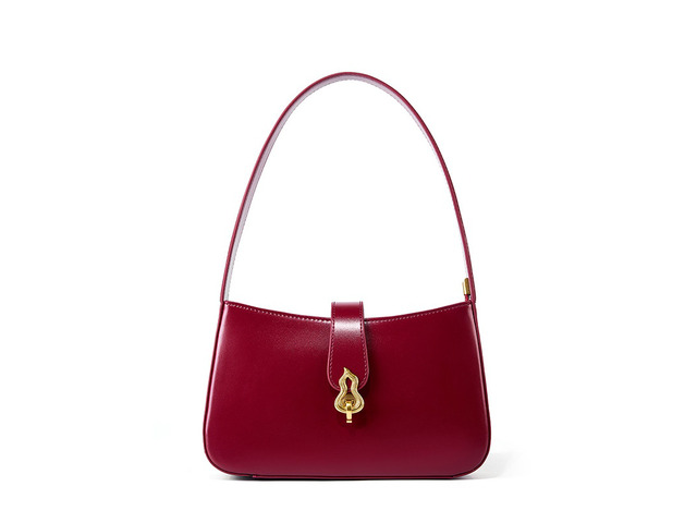 Genuine Leather Women Tote Top Handle Purse Shoulder Satchel Bags Red