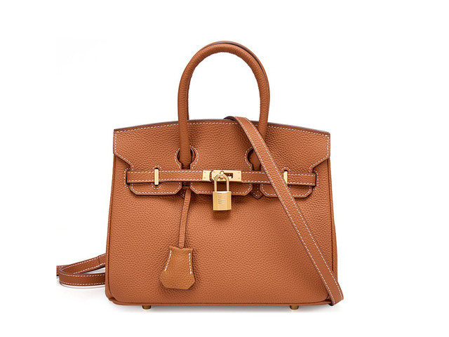 Women Genuine Leather Shoulder Bags Brown