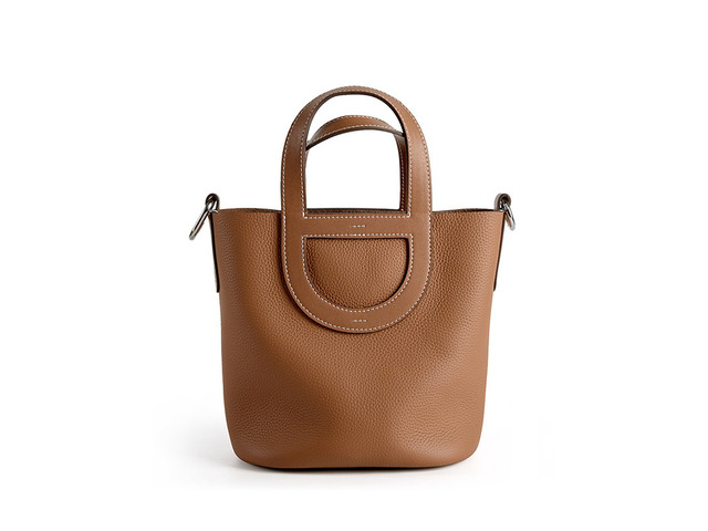 Genuine Leather Women Handbags Tote Purse Shoulder Bag Brown