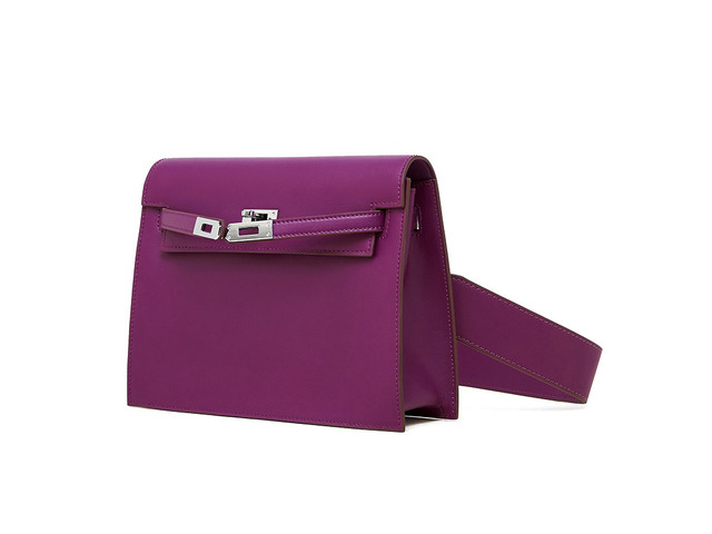 Fashion Genuine Leather Dance Bag Crossbody Bag Purple