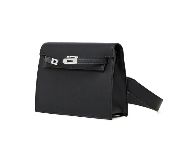 Fashion Genuine Leather Dance Bag Crossbody Bag Black