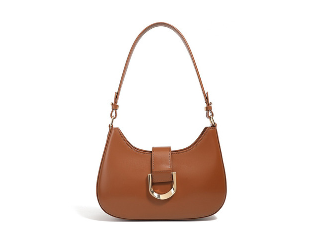 Women Genuine Leather Shoulder Bag Brown