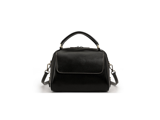 Genuine Leather Purses and Handbags for Women Black
