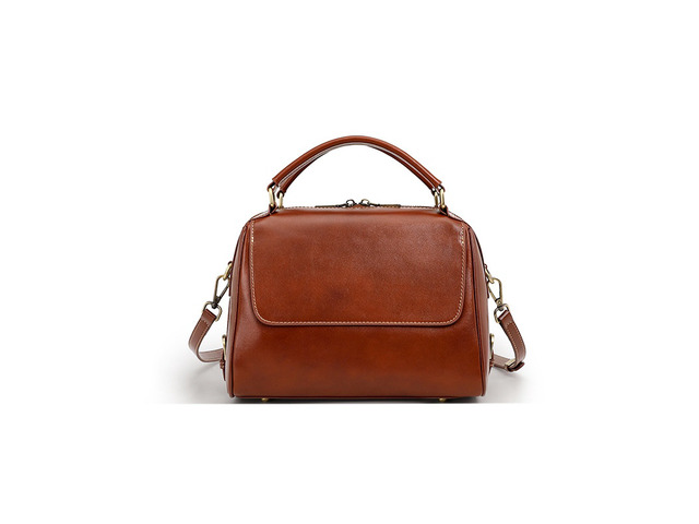 Genuine Leather Purses and Handbags for Women Brown