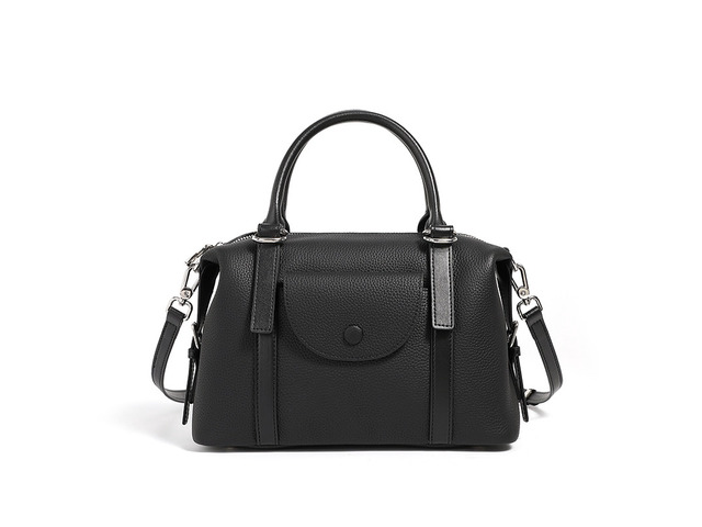 Genuine Leather Crossbody Handbags Black