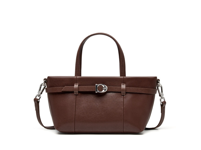 Genuine Leather Shoulder Bags Hobo Handbags Brown