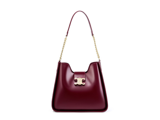Genuine Leather Handbag Women Shoulder Tote Bag Red