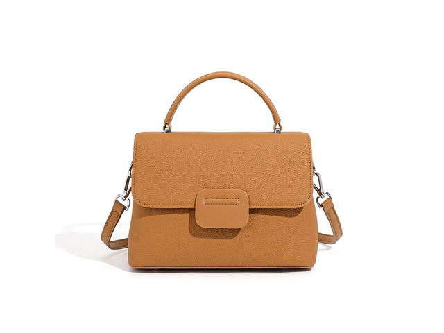 Genuine Leather Women Shoulder Handbags Beach Bag Brown