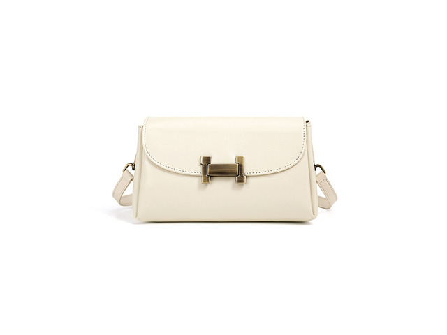 Women's Genuine Leather Tote Shoulder Handbag White