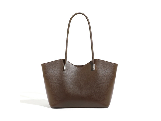Genuine Leather Women Handbag Crossbody Bag Brown