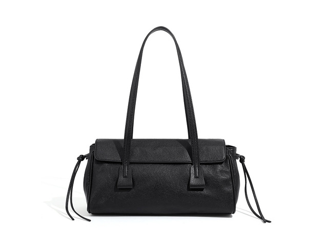 Genuine Leather Women Purses and Handbags Crossbody Bags Black