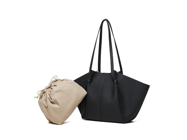 Genuine Leather Women Crossbody Bags Women's Tote Shoulder Bag Black