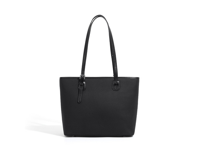 Genuine Leather Women Shoulder Bag Black