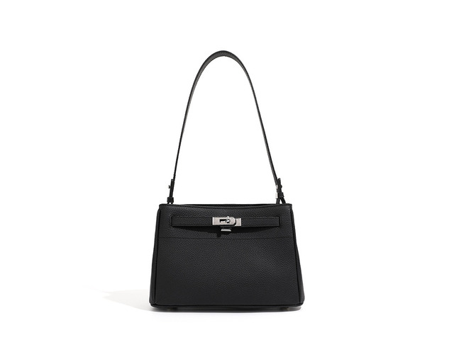 Women Retro Genuine Leather Handbag Black