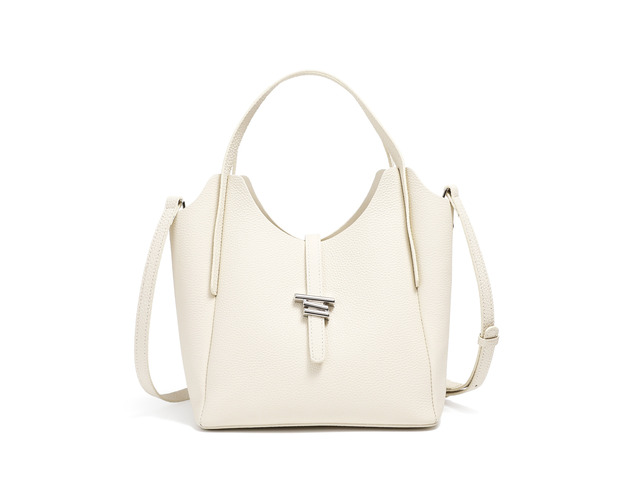 Genuine Leather Women Purses and Handbags Shoulder Tote Bags White