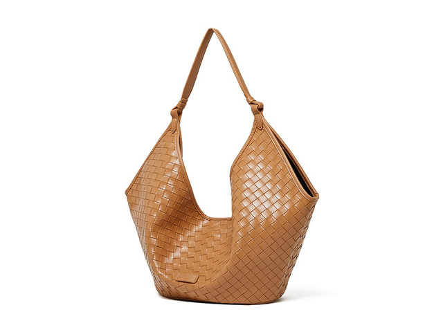 Genuine Leather Women Handbags Brown