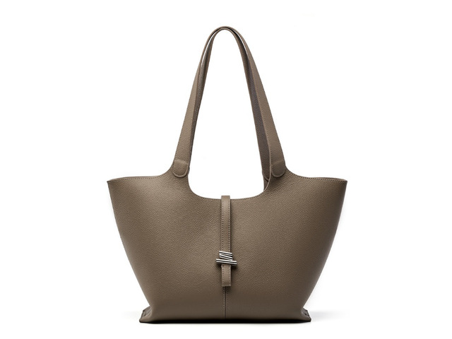 Genuine Leather Women Shoulder Bag Mobile Phone Bag Grey