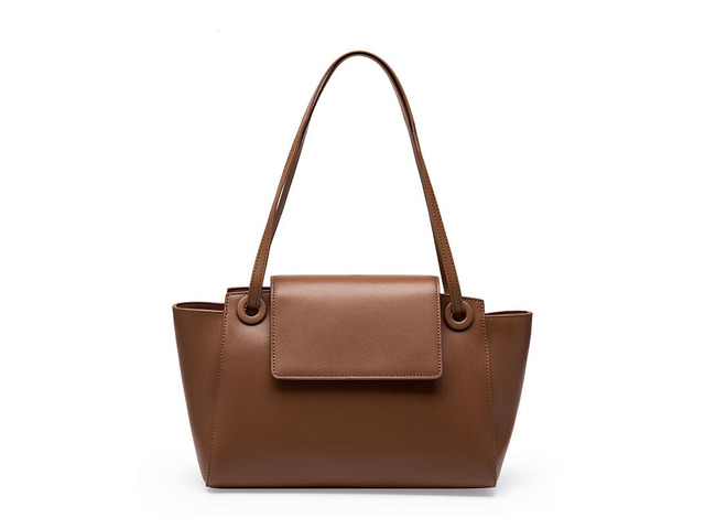 Women Genuine Leather Crossbody Bags Women's Tote Shoulder Bag Brown