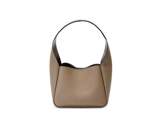 Genuine Leather Women Handbags Large Shoulder Bag Leather Work Bags Grey