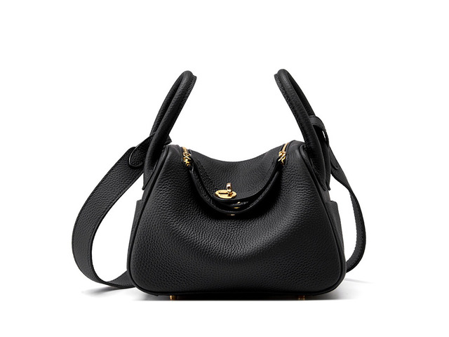 Genuine Leather Women Retro Classic Clutch Hobo Tote Purse and Handbag Cute Crossbody Bags Black