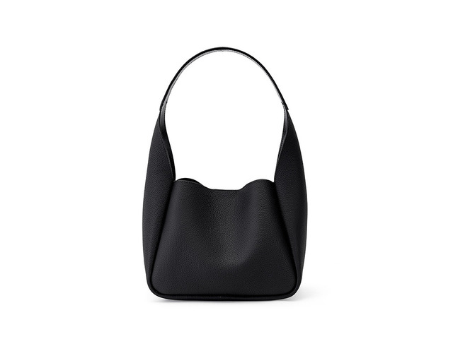 Genuine Leather Women Handbags Large Shoulder Bag Leather Work Bags Black