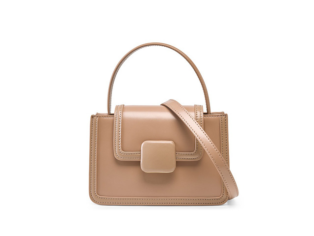 Genuine Leather Women Fashion Handbags Wallet Tote Bag Shoulder Bag Top Handle Satchel Purse Brown