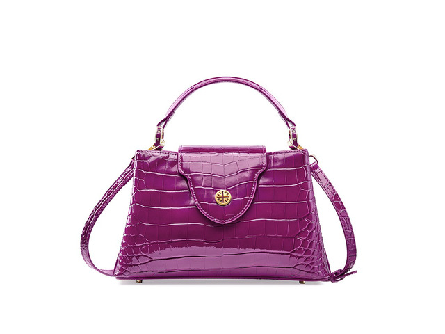 Genuine Leather Fashion Hobo Bags Large Purse and Handbags Purple