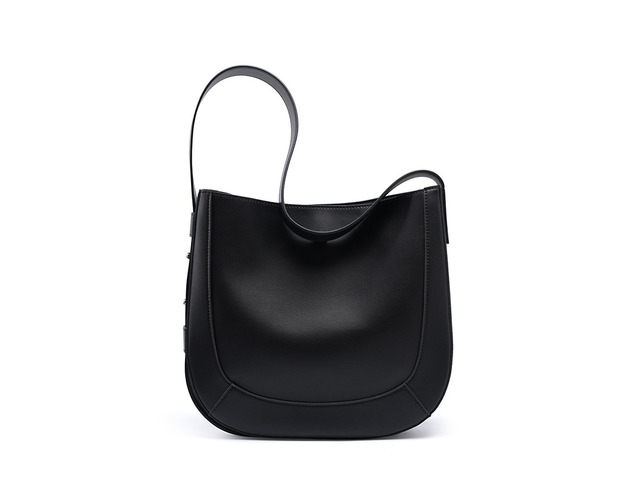Genuine Leather Women Fashion Shoulder Designer Purses and Handbags Black