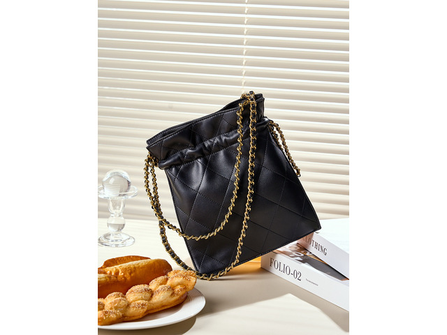 Genuine Leather Womens Leather Handbag Shoulder Bag Shopper Black
