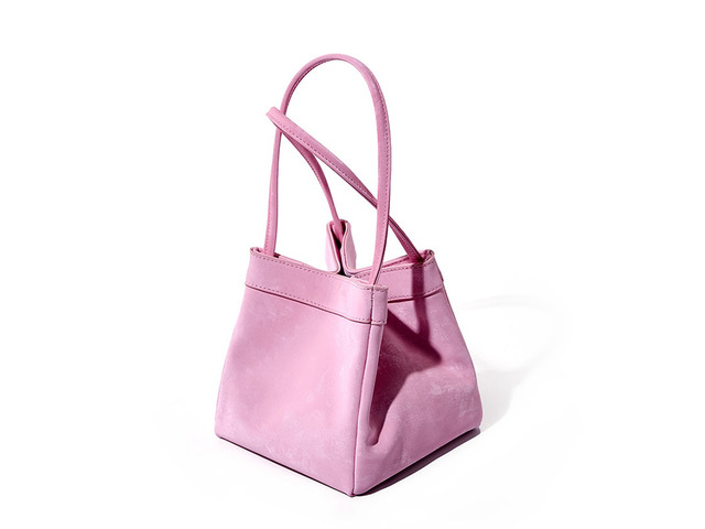 Genuine Leather Fashion Women's Handbag Messenger Bag Pink