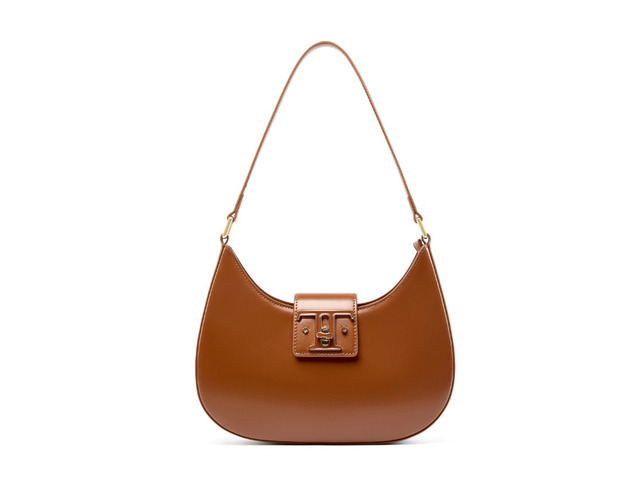 Genuine Leather Women Handbags College Crossbody Messenger Bag Brown