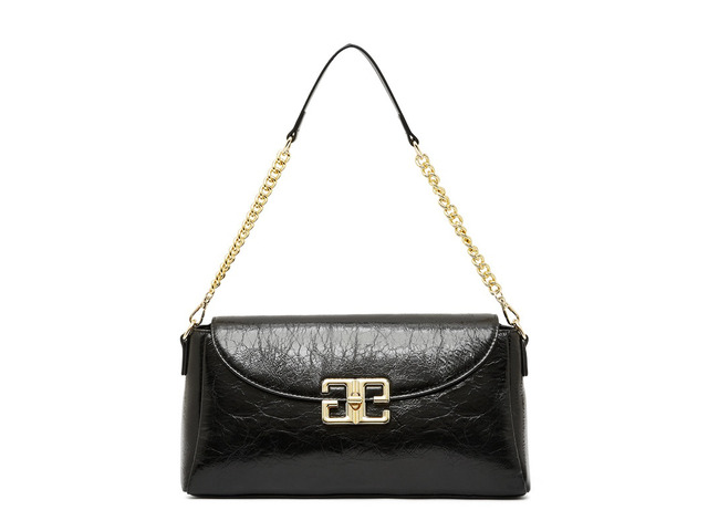 Women Genuine Leather Shoulder Bags Fashion Hobo Bags Black