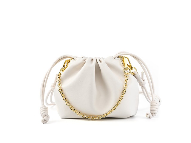 Women's Small Classy Crossbody Purse Top Handle Handbags White