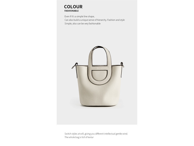 Genuine Leather Women Handbags Tote Purse Shoulder Bag White