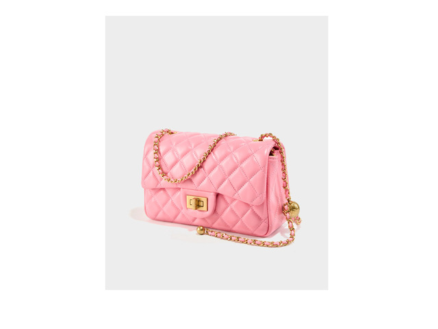 Genuine Leather Shoulder Bag for Women Purses and Handbags Hobo Crossbody Bag Pink