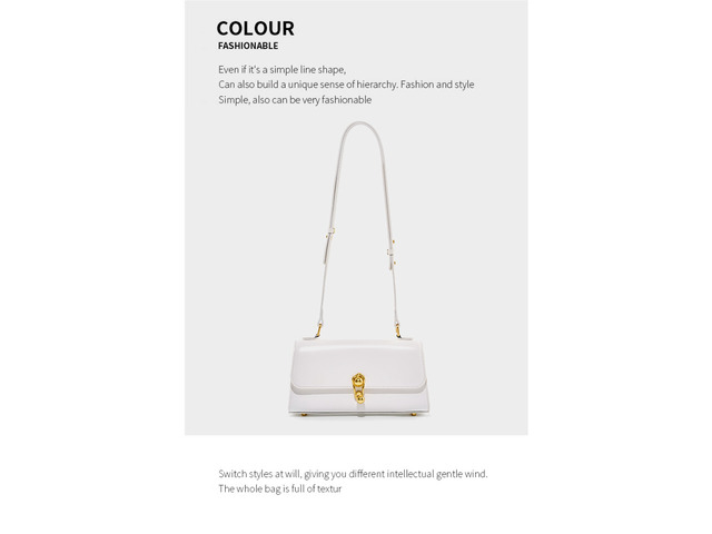 Women Fashion Genuine Leather Handbags Tote Bag Shoulder Bag White