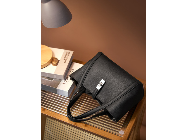 Women's Crossbody Bags Lady Cow Leather Shoulder Handbag Black