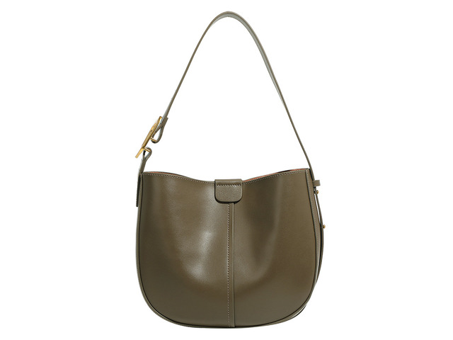 Womens Hobo Genuine Leather Shoulder Bag Top-handle Handbag Ladies Purses Grey