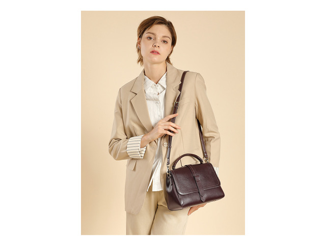 Women Genuine Leather Tote Bags Purses And Handbags Brown