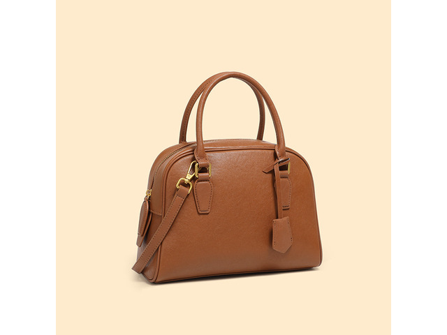 Genuine Leather Women Handbag and Purse Brown