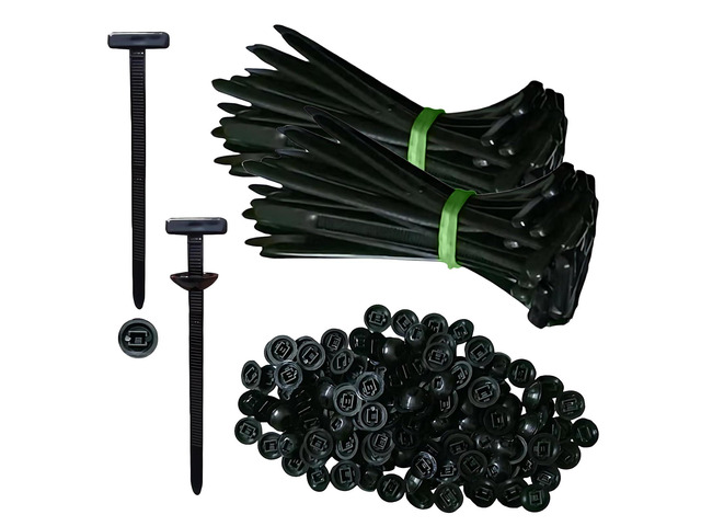 100PCS Nylon Universal Cable Tie Buckle, Zip Ties Heavy Duty with Pin & Button Design, Car Daily Repair, Applicable Toengine Lower Guard Plates,...