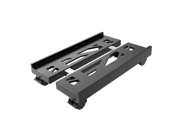 Adjustable Computer Tower Stand, Ventilated Mobile CPU Holder, Black Fits Most PC Tower, Under Desk CPU Holder PC Floor Cart Computer Riser for...