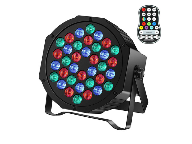 Rechargeable Stage Par Lights RGB 36 LED Battery Powered Par Wireless Uplights with DMX and Remote Control Uplighting Light for DJ Disco Events...