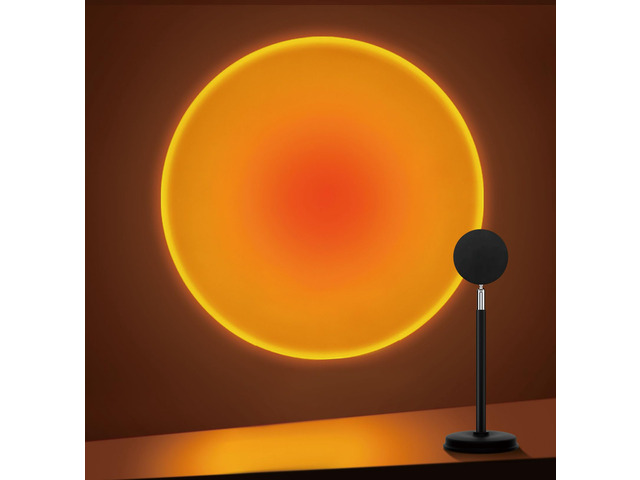 Sunset Lamp Projector,180 Degree Rotation Sun Projection Light Led Night Light Floor Lamp with USB Port,Sunset Lamps for Photography Party Bedroom...