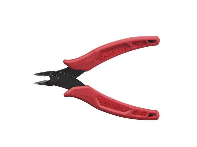 D275-5 Diagonal Flush Cutters, Made in USA, Micro Wire and Compact Zip Tie Cutter, Ultra-Slim Precision for Work in Confined Areas, 5-Inch